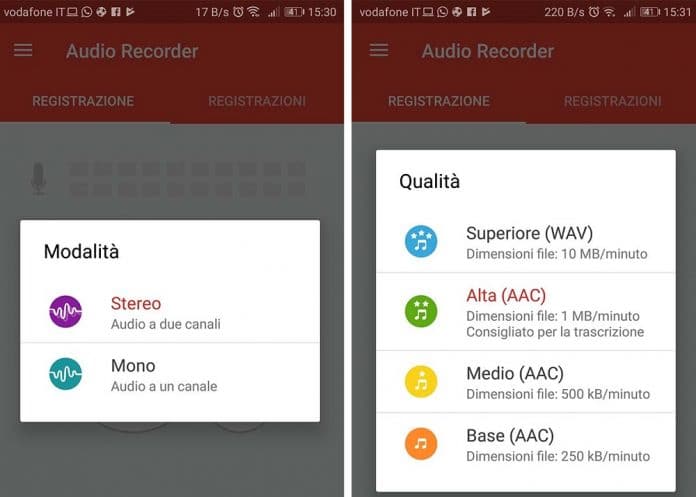 Le migliori app di registrazione vocale Android12